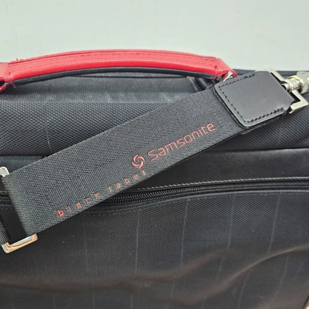 Samsonite Carry On Travel Bag Black Label‎ 2 Way Luggage Briefcase Suit Bag Luxe